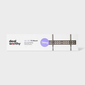Dealworthy - Tilting 40"- 90" TV Mount - dealworthy: Steel, 120 Black